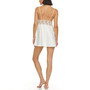 Women's Rosa Solid Charmeuse Chemise with Lace