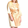 Plus Size Marina Lux Satin Robe Lingerie