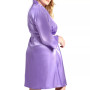 Plus Size Marina Lux Satin Robe Lingerie