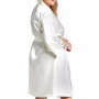 Plus Size Marina Lux Satin Robe Lingerie