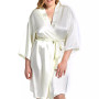 Plus Size Marina Lux Satin Robe Lingerie