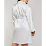 Plus Size Marina Lux Satin Robe Lingerie