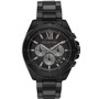 Men's Brecken Chronograph Black Stainless Steel Bracelet Watch 45mm