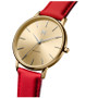 Women's Boulevard Red Leather Strap Watch 38mm
