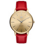 Women's Boulevard Red Leather Strap Watch 38mm