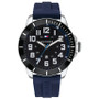 Men's Blue Silicone Strap Watch 46mm, Created for Macy's