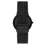 Men's Three-Hand Quartz Riis Black Stainless Steel Mesh Watch 40mm