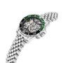 Men's Automatic Silver-Tone Stainless Steel Bracelet Watch 43mm