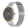 Two-Tone Stainless Steel Mesh Bracelet Watch 42mm