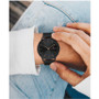 Men's Black Stainless Steel Mesh Bracelet Watch 43mm