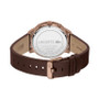 Men's Replay Brown Leather Strap Watch 44 mm