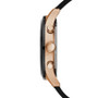 Men's Black Silicone Strap Watch 45mm