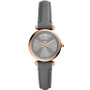 Women's Carlie Mini Gold-Tone Brown Leather Strap Watch 28mm