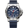 Men's Swiss I.N.O.X. Professional Diver Blue Rubber Strap Watch 45mm 241734.1