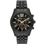 Men's Chronograph Lexington Black Stainless Steel Bracelet Watch 44mm