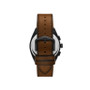 Men's Everett chronograph movement, brown leather watch 42mm