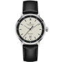 Men's Swiss Automatic Intra-Matic Black Leather Strap Watch 40mm