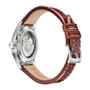Men's Swiss Automatic Khaki Field Brown Leather Strap Watch 38mm
