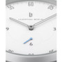 L1 Standard White Dial Silver Case Leather Watch 42mm