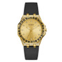 Women's Analog Black Leather Watch 38mm