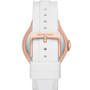 Women's Lennox Three-Hand White Silicone Band Watch 43mm