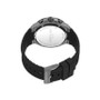 Men's Multi-Function Black Silicone Strap Watch 43.5mm