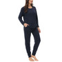Plus Size Kangaroo Long Sleeve Top with Jogger Set