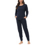 Plus Size Kangaroo Long Sleeve Top with Jogger Set