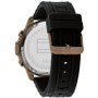 Men's Black Silicone Strap Watch 50mm