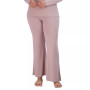 Women's Ribbed Flare-Leg Sleep Pants
