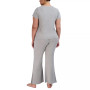 Women's Ribbed Flare-Leg Sleep Pants