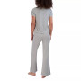 Women's Ribbed Flare-Leg Sleep Pants