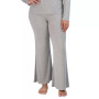 Women's Ribbed Flare-Leg Sleep Pants