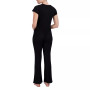 Women's Ribbed Flare-Leg Sleep Pants
