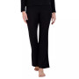 Women's Ribbed Flare-Leg Sleep Pants