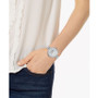 Women's Silver-Tone Half Bangle Bracelet Watch 38mm