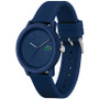 Men's L.12.12 Blue Silicone Strap Watch 42mm