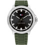 Men's Green Silicone Strap Watch 46mm