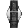 Mens Black Strap Automatic Watch 44mm