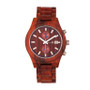 Castillo Wood Bracelet Watch W/Date Red 45Mm