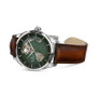 Men's Automatic Jazzmaster Open Heart Smoked Green Stainless Steel Strap Watch 40mm