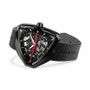 Men's Swiss Ventura Black Rubber Strap Watch 45m