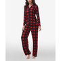 Women's Printed Notch Collar Pajama Set