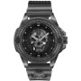 Men's The $kull Gray Transparent Silicone Strap Watch 45mm