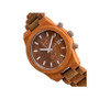 Castillo Wood Bracelet Watch W/Date Olive 45Mm