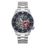 Men's Silver-Tone Stainless Steel Bracelet, Multi-Function Watch, 45mm