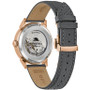 Men's Frank Sinatra Summer Wind Automatic Gray Leather Strap Watch 40mm