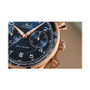 Men's Swiss Automatic Chronograph Multifort Brown Leather Strap Watch 42mm