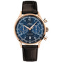 Men's Swiss Automatic Chronograph Multifort Brown Leather Strap Watch 42mm