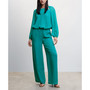 Women's Textured Palazzo Pants